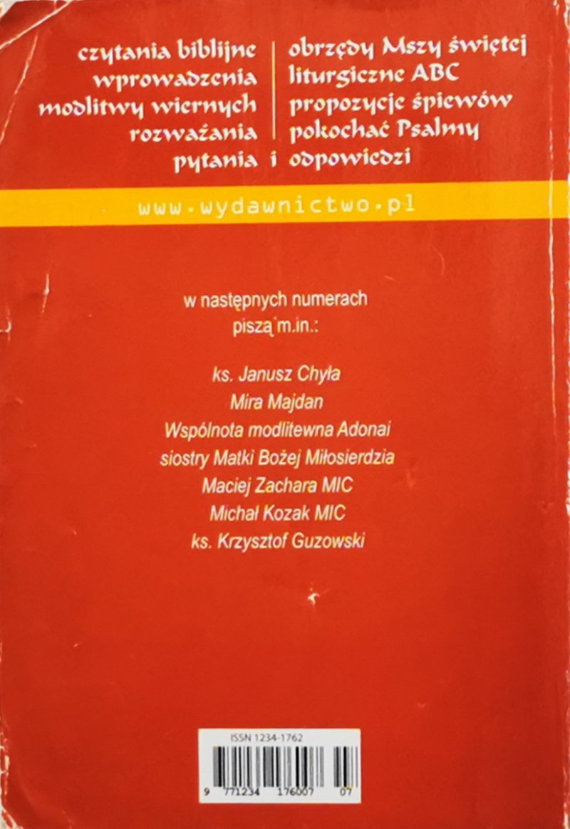 OREMUS. TEKSTY LITURGII MSZY ŚWIĘTEJ LIPIEC 2018