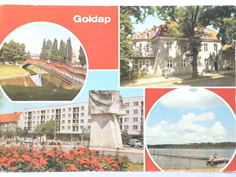 GOŁDAP. MALOWNICZY MOSTEK W PARKU MIEJSKIM
