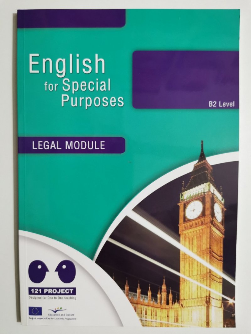 ENGLISG FOR SPECIAL PURPOSES B2 LEVEL LEGAL MODULE - Joanna Bereś