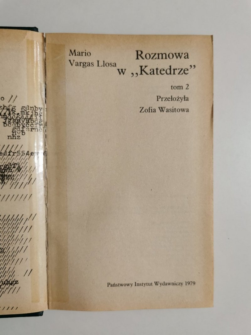 ROZMOWA W KATEDRZE TOM 2 - Mario Vargas Llosa 