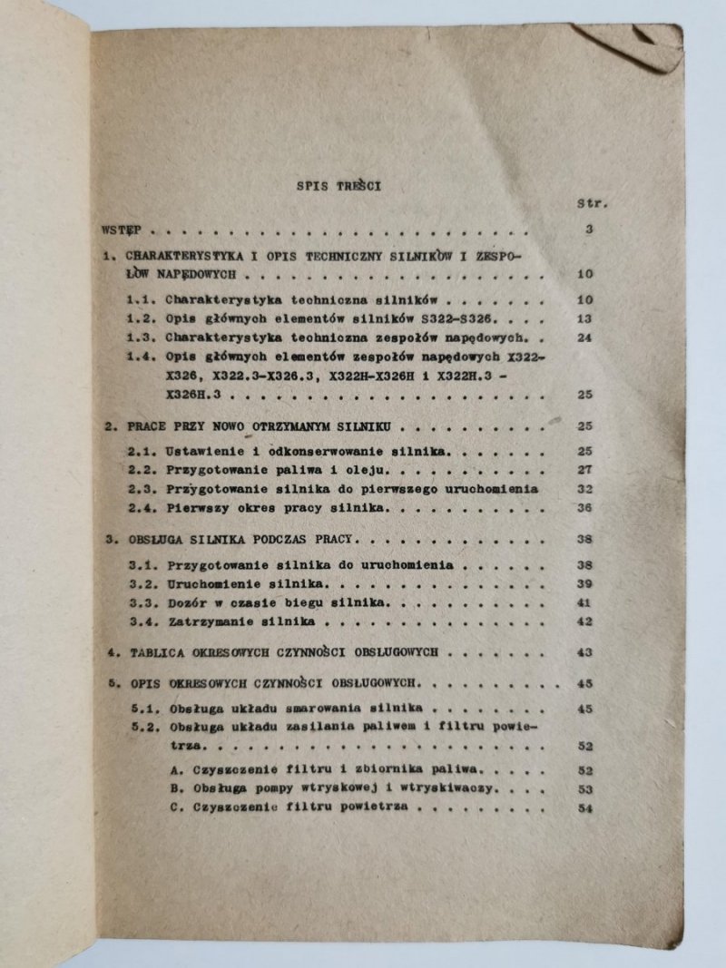 SILNIKI WYSOKOPRĘŻNE S322 S323 S324 INSTRUKCJA OBSŁUGI 