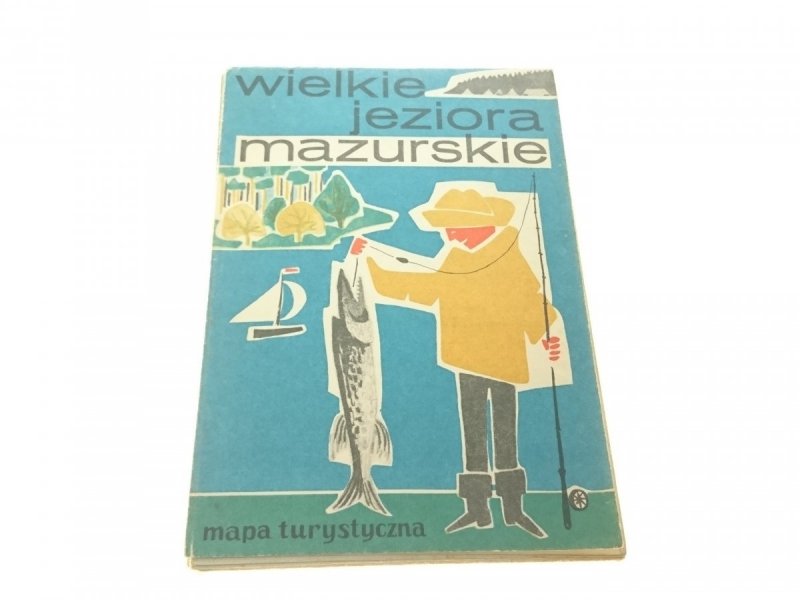 WIELKIE JEZIORA MAZURSKIE. MAPA TURYSTYCZNA (1973)