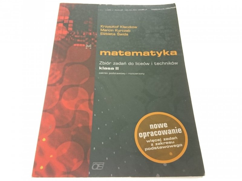 MATEMATYKA. ZBIÓR ZADAŃ DO LICEÓW... KLASA II 2006