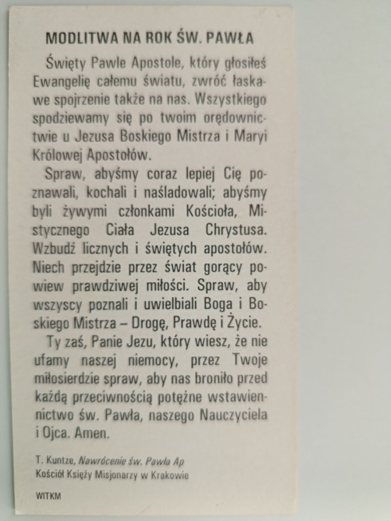 ROK ŚWIĘTEGO PAWŁA
