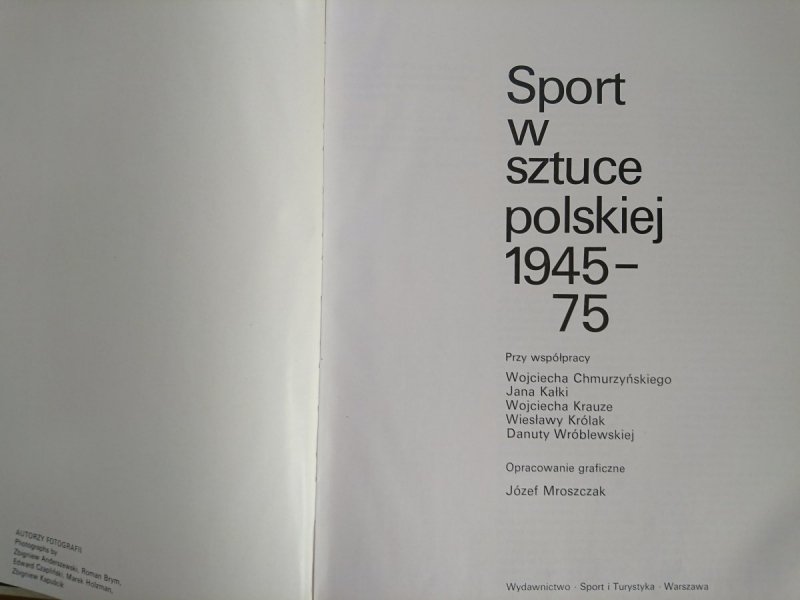 SPORT W SZTUCE POLSKIEJ 1945-75 