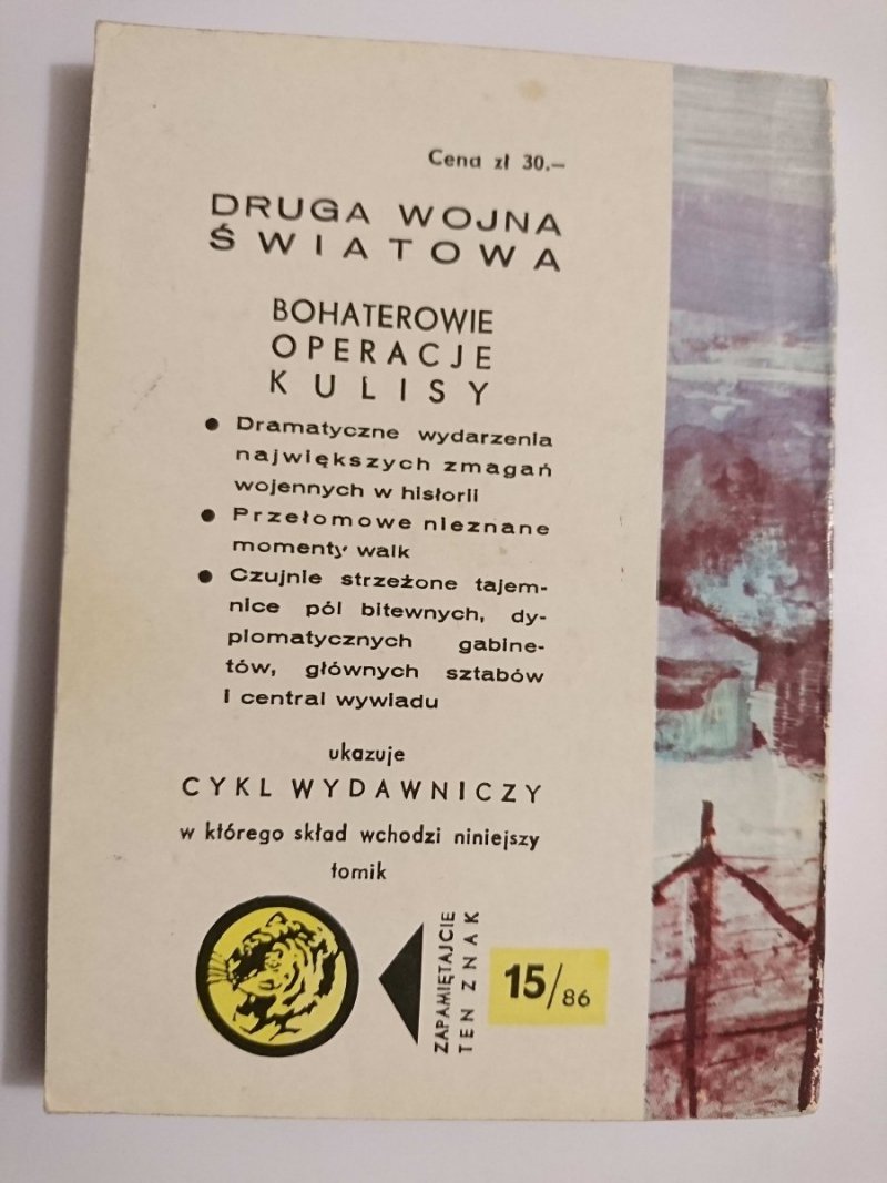 ŻÓŁTY TYGRYS: U PROGU ŚMIERCI - Lidia Grzegórska 1986