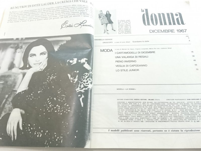 LA DONNA NUM. 12 ANNO LXIII - DICEMBRE 1967