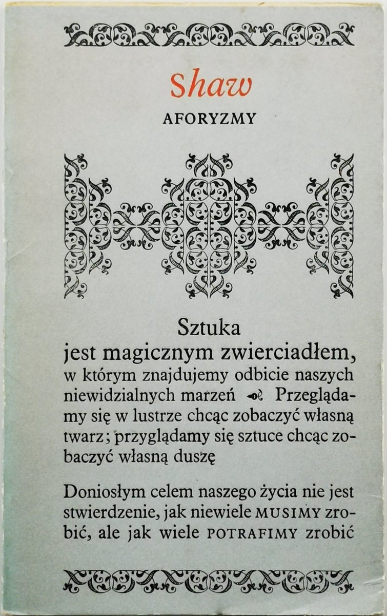 AFORYZMY - George Bernard Shaw