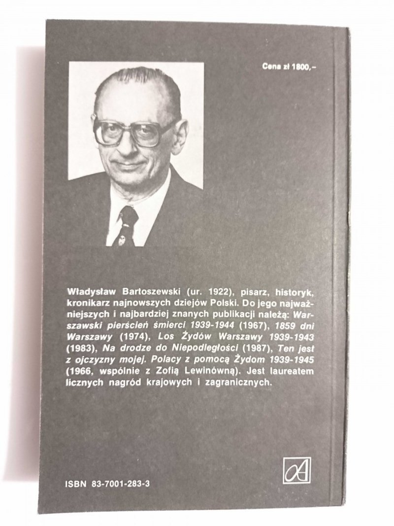 DNI WALCZĄCEJ STOLICY - Władysław Bartoszewski 1989