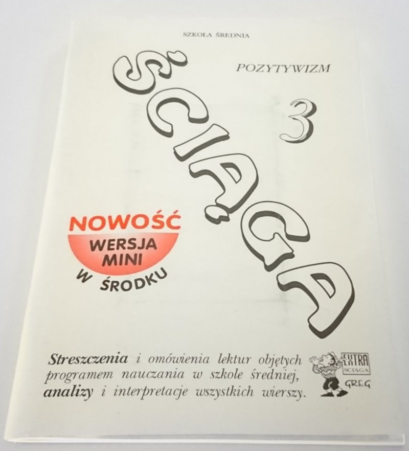 ŚCIĄGA ZESZYT 3 POZYTYWIZM