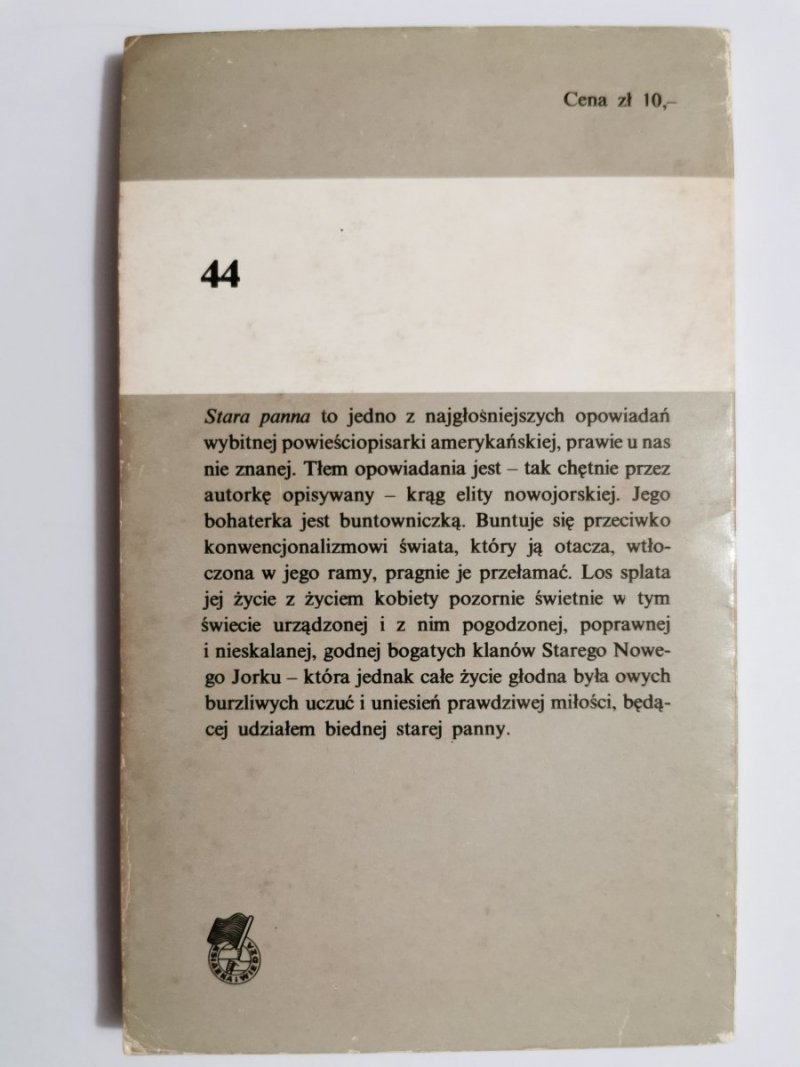 STARA PANNA - Edith Wharton 1978