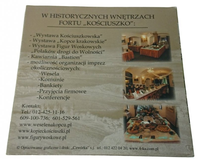 PANORAMA Z KOPCA KOŚCIUSZKI. ROZKŁADANA BROSZURA
