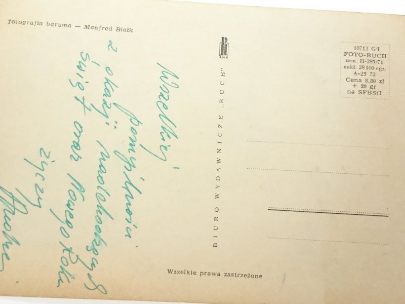 POCZTÓWKA ŚWIĄTECZNA FOT. MANFRED BIAŁK