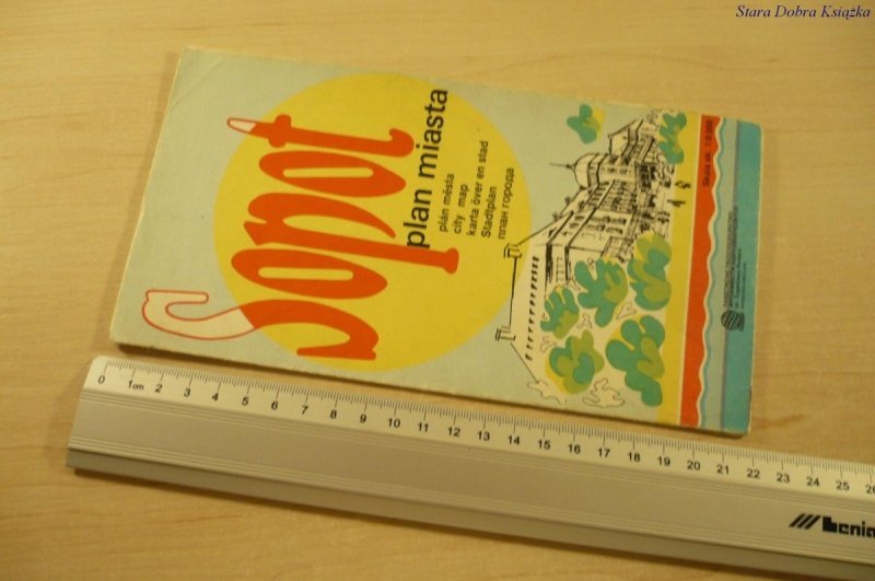 SOPOT PLAN MIASTA 1: 9 000 (Wydanie X 1990)