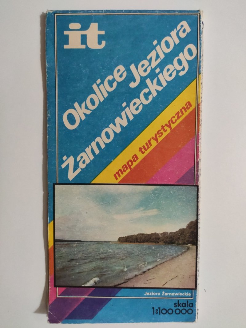 OKOLICE JEZIORA ŻARNOWIECKIEGO MAPA TURYSTYCZNA 1984