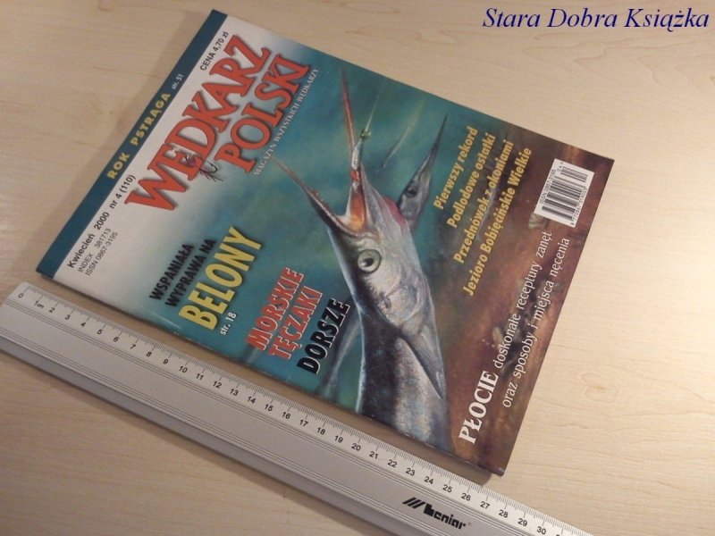 WĘDKARZ POLSKI NR.4/2000 MORSKIE TĘCZAKI DORSZE