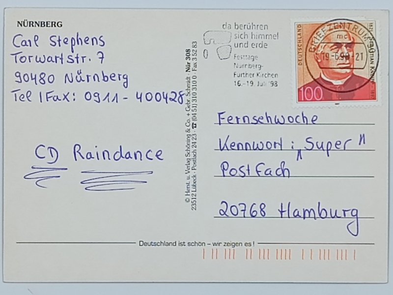 GRUSSE AUS DEN HISTORISCHEN NURNBERG