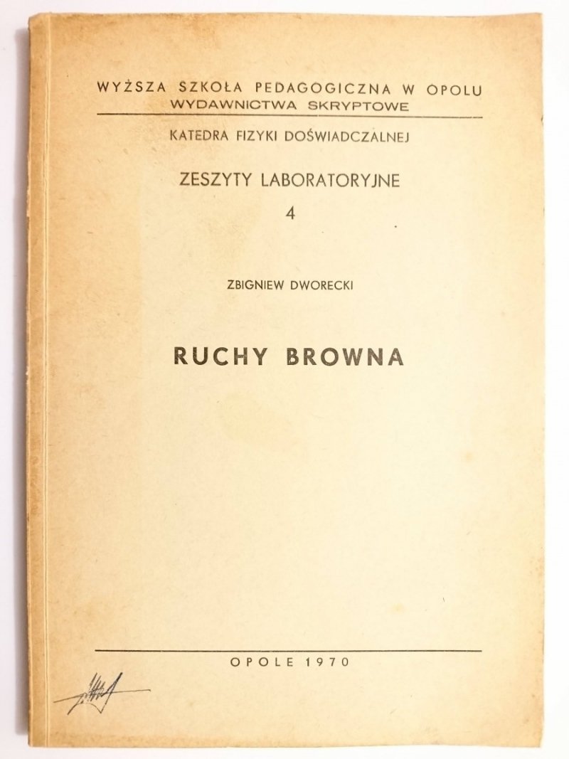 RUCHY BROWNA - Zbigniew Dworecki 1970