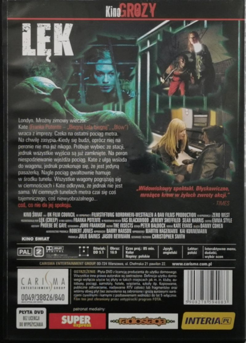 DVD. LĘK. TU KOŃCZY SIĘ TWOJA PODRÓŻ