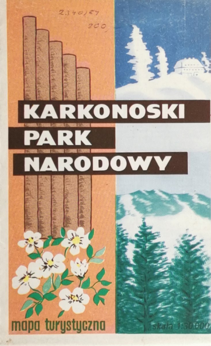 KARKONOSKI PARK NARODOWY MAPA 1982