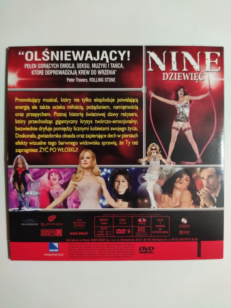 DVD. NINE DZIEWIĘĆ
