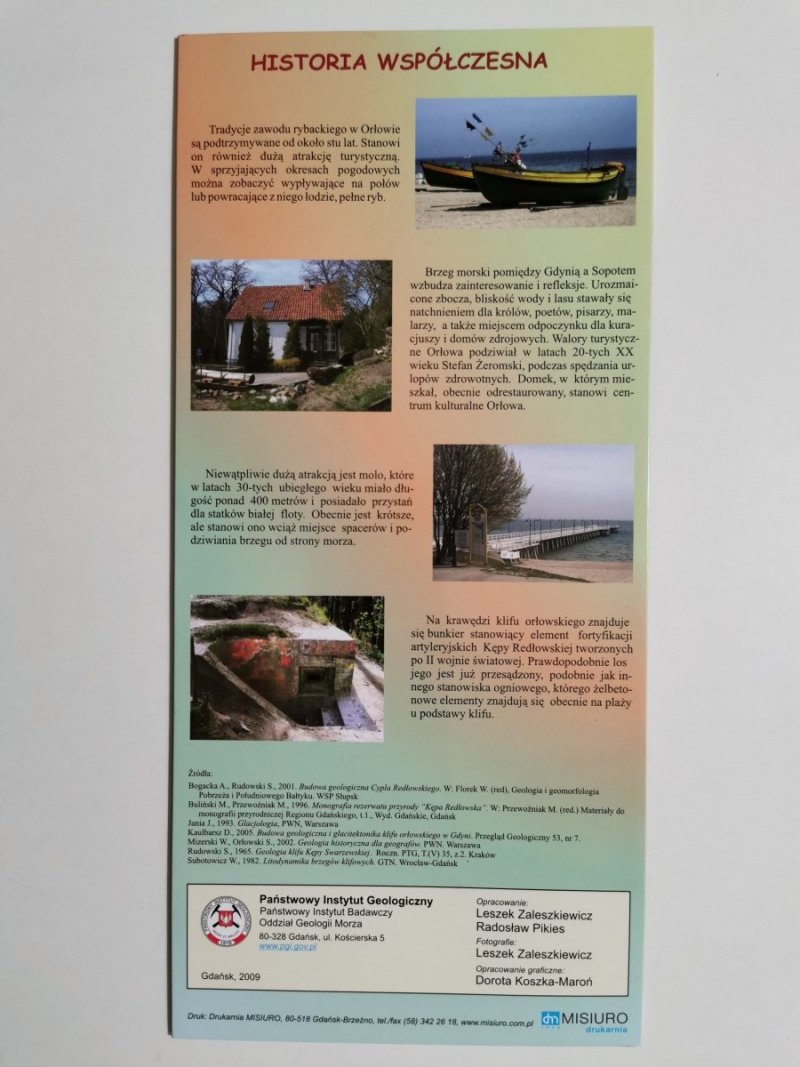 KLIF ORŁOWSKI. HISTORIA GEOLOGICZNA 2009