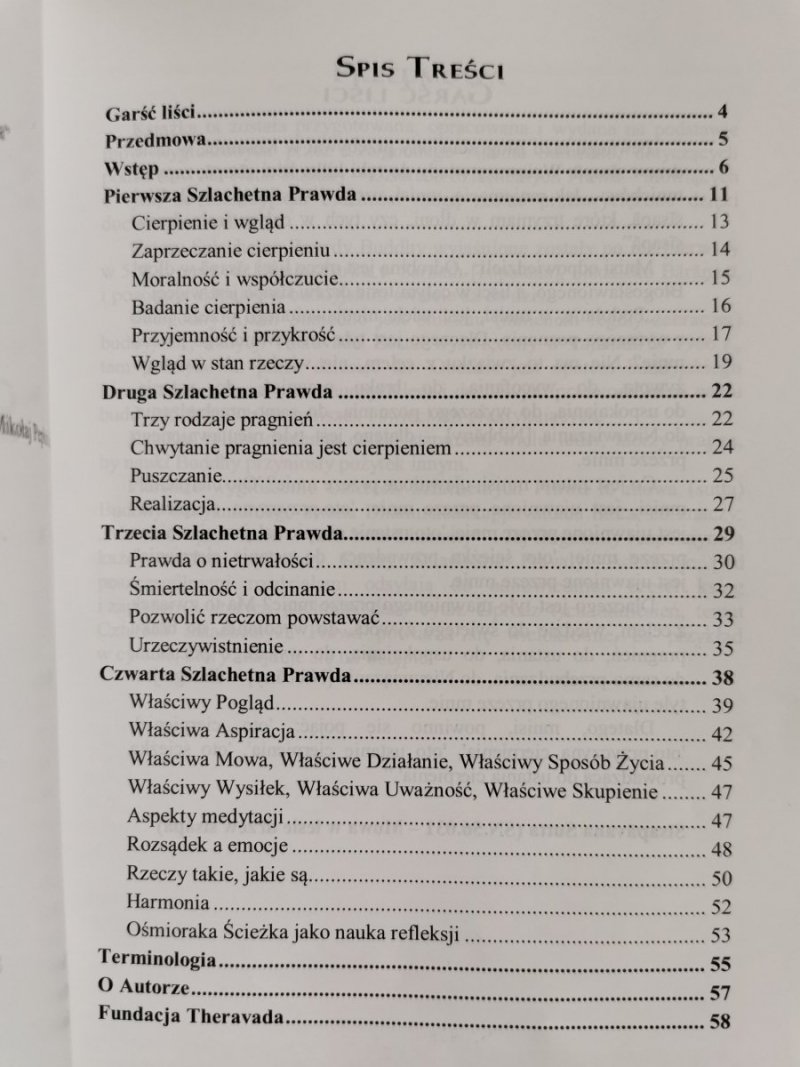 CZTERY SZLACHETNE PRAWDY - Ajahn Sumedho 