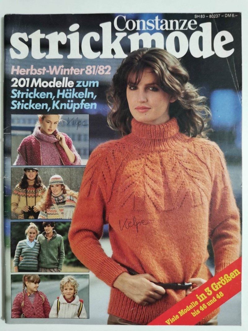 CONSTANZE STRICKMODE HERBST-WINTER 81/82