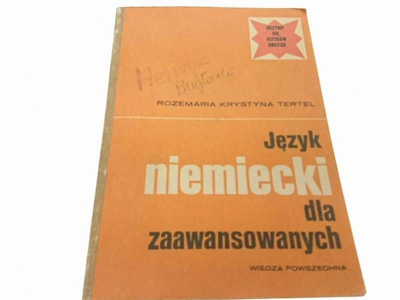 JĘZYK NIEMIECKI DLA ZAAWANSOWANYCH - Tertel 1985