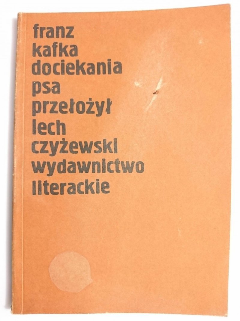 DOCIEKANIA PSA - Franz Kafka 1988