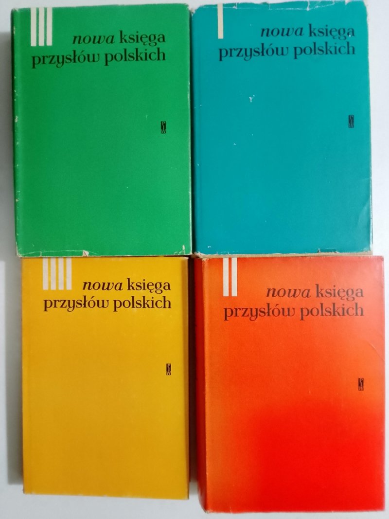 NOWA KSIĘGA PRZYSŁÓW POLSKICH TOM OD 1 DO 4