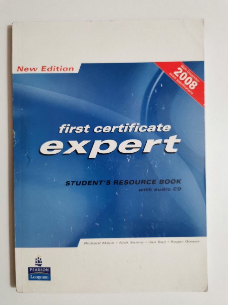FIRST CERTIFICATE EXPERT STUDENTS RESOURCE BOOK Z PŁYTĄ CD 2008