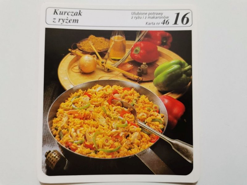 KARTA KULINARNA NR. 46 KURCZAK Z RYŻEM