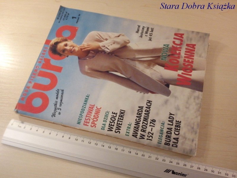 BURDA 1 STYCZEŃ '95 NOWA KOLEKCJA WIOSENNA