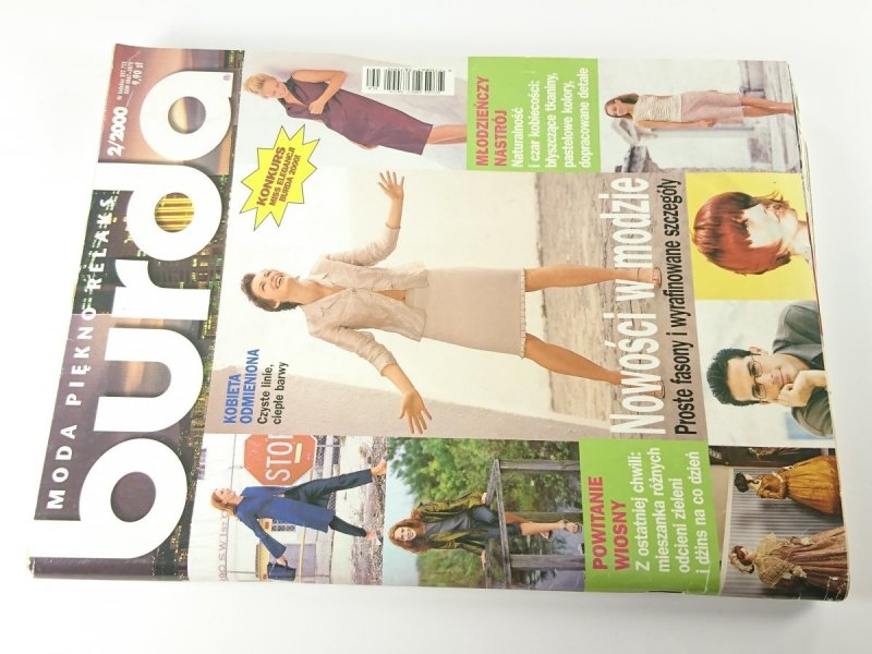 BURDA NR 2/2000 MODA PIĘKNO RELAKS