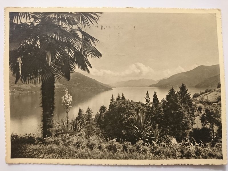 BRISSAGO (LAGO MAGGIORE) AUSBLICK VON BRENSCINO
