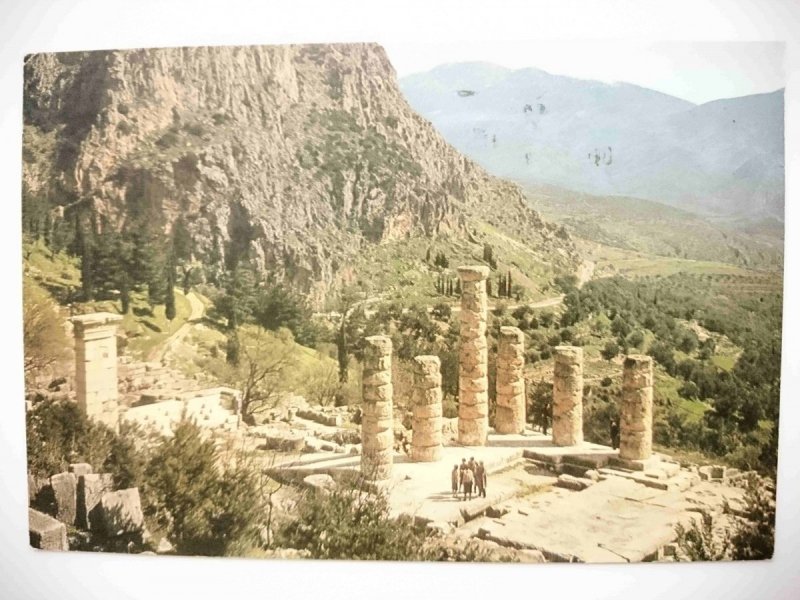DELPHI. VIEW OF THE APOLLO TEMPLE