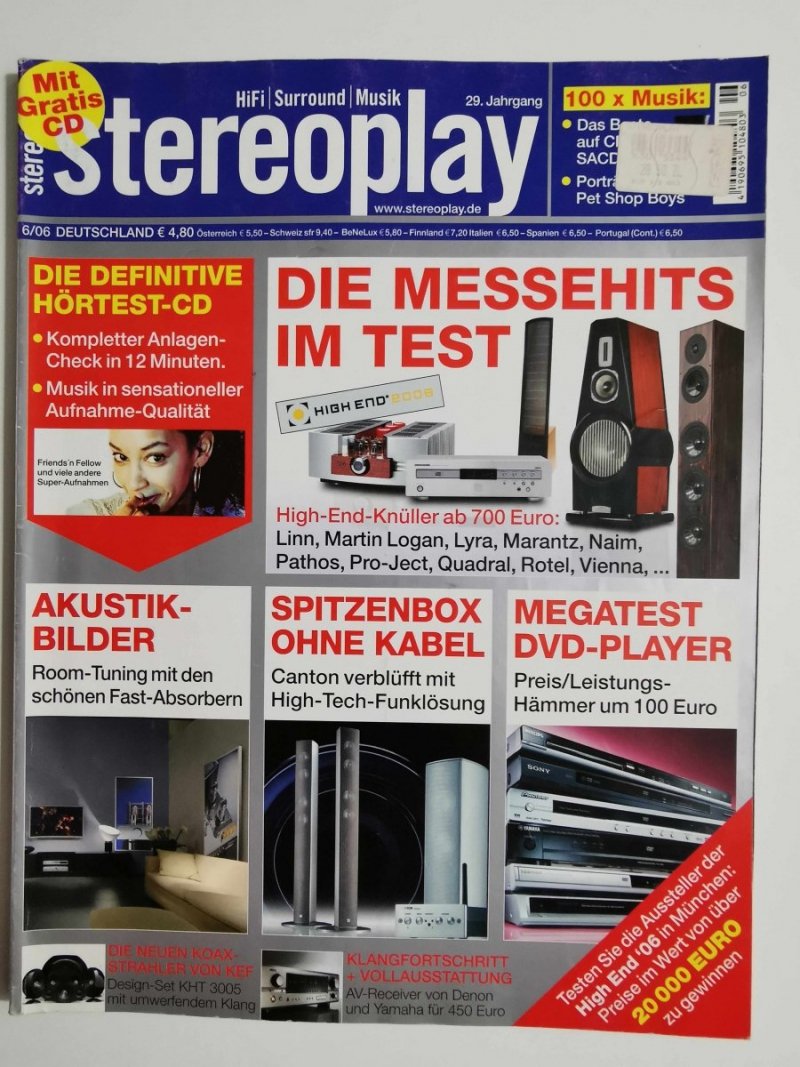 STEREOPLAY JUNI 2006 BEZ PŁYTY CD