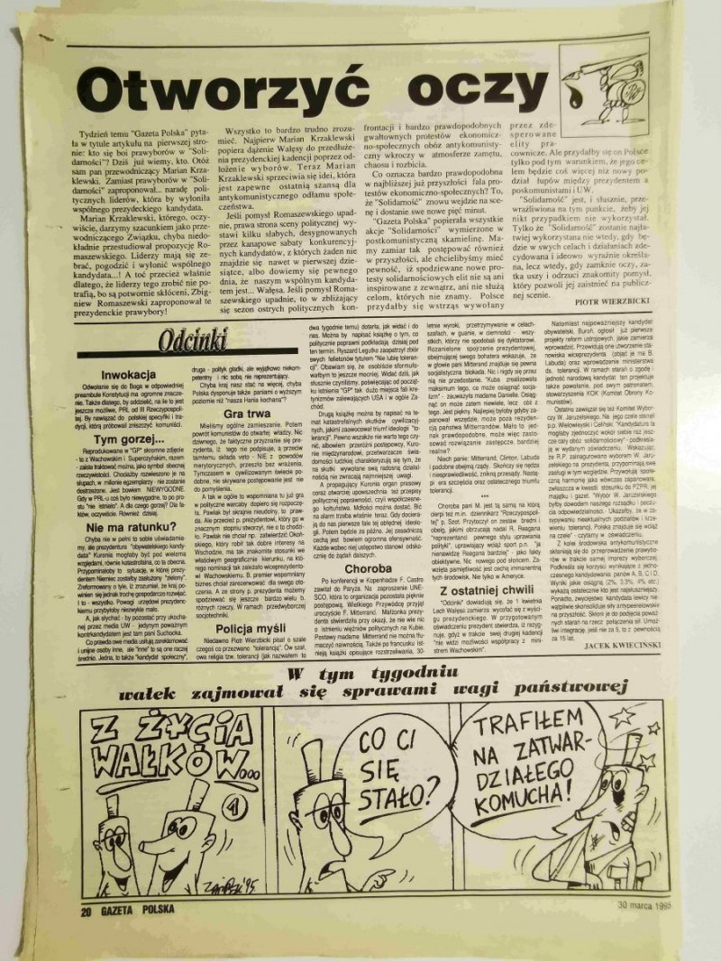 GAZETA POLSKA TYGODNIK NR 13 (89) 1 KWIETNIA 1995 r.