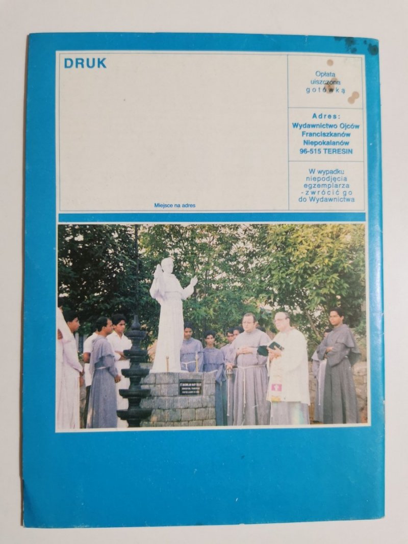 RYCERZ NIEPOKALANEJ NR 4 (406) KWIECIEŃ 1991 