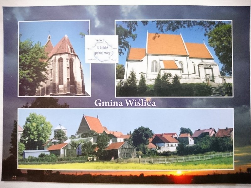 GMINA WIŚLICA. PANORAMA, GOTYCKA KOLEGIATA, HOTEL CZERWONY - GOTYCKI KOŚCIÓŁ