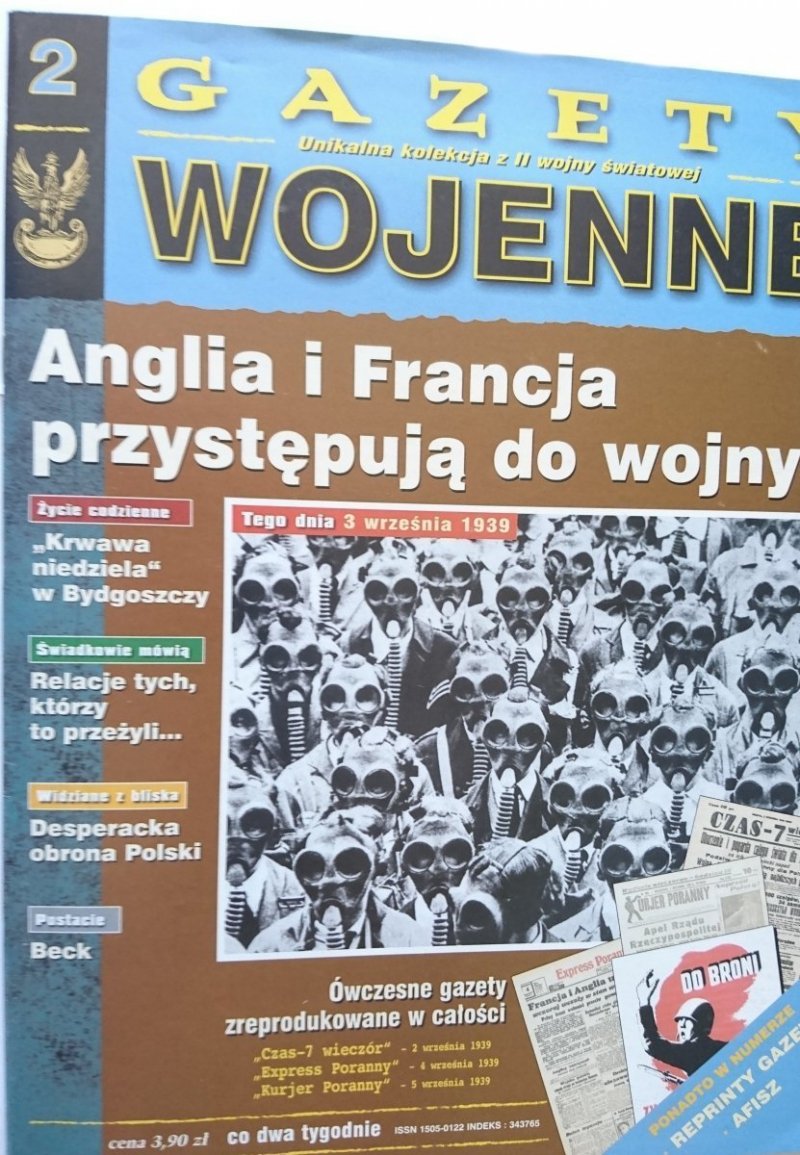 GAZETY WOJENNE 2 ANGLIA I FRANCJA PRZYSTĘPUJĄ DO