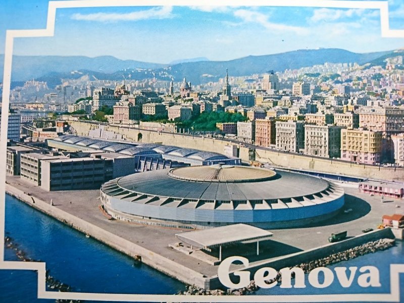 GENOVA. LA FIERA DEL MARE VISTA DALL'AEREO