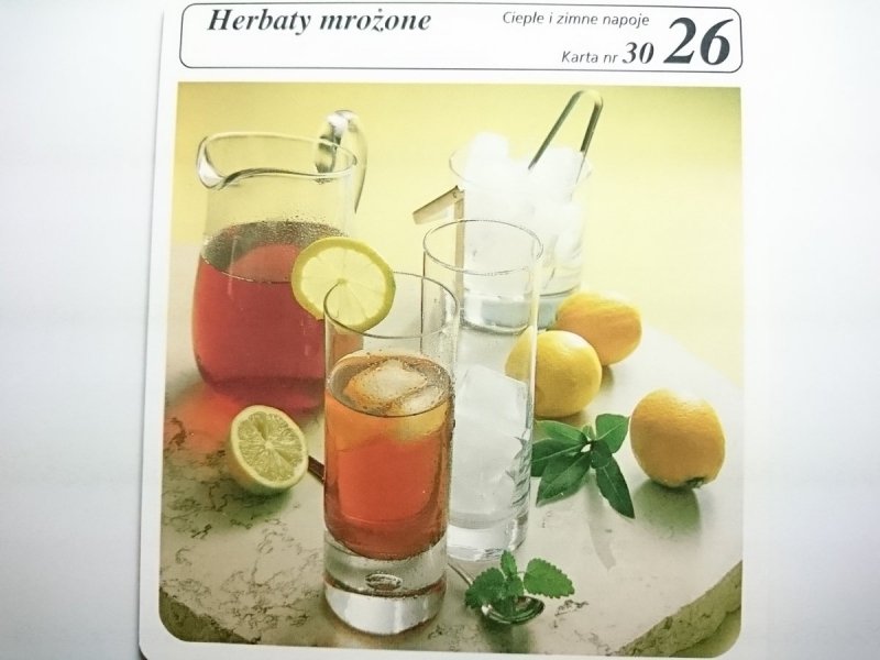 KARTA KULINARNA NR 30 HERBATY MROŻONE