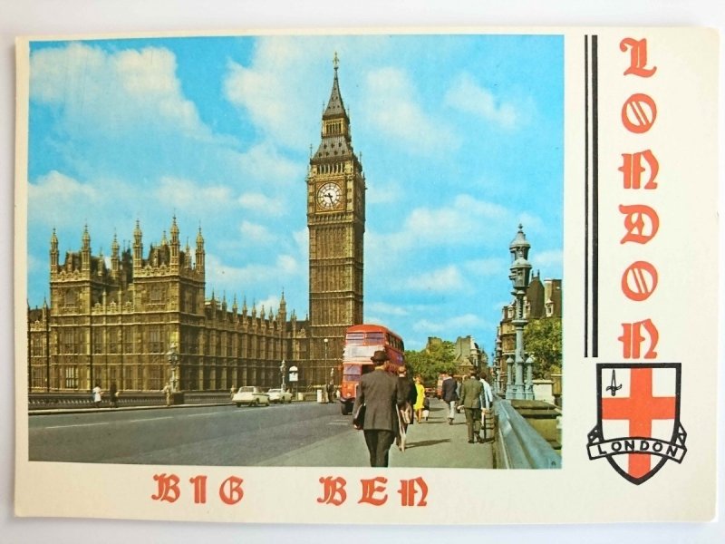 LONDON. BIG BEN. THE CLOCK TOWER IS 316 FEET HIGH