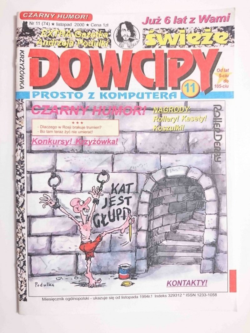 ŚWIEŻE DOWCIPY CZARNY HUNOR NR 11 (74) LISTOPAD 2000