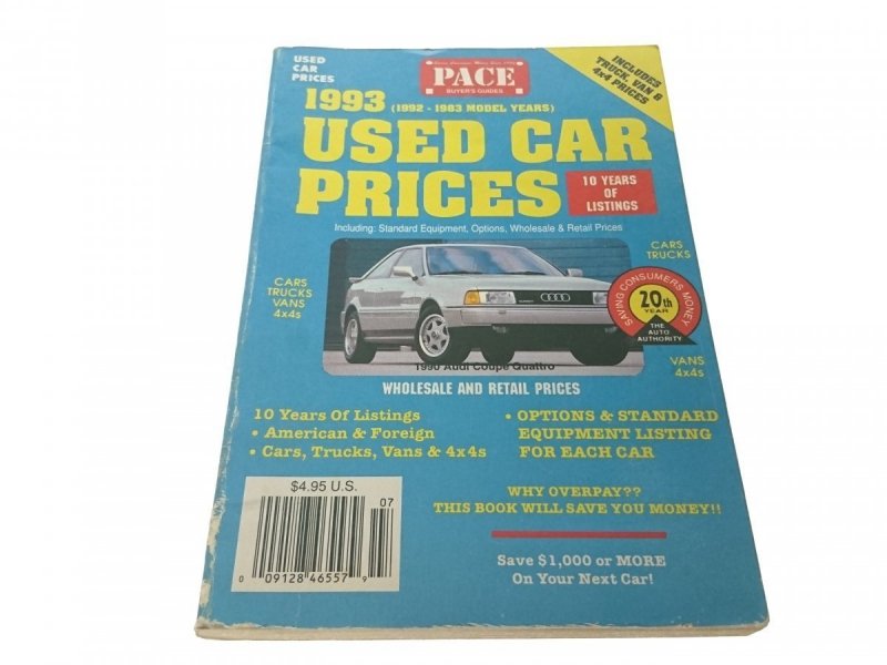 USED CAR PRICES 1993 