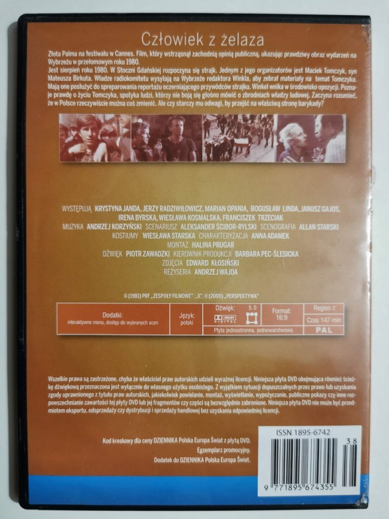 DVD. CZŁOWIEK Z ŻELAZA