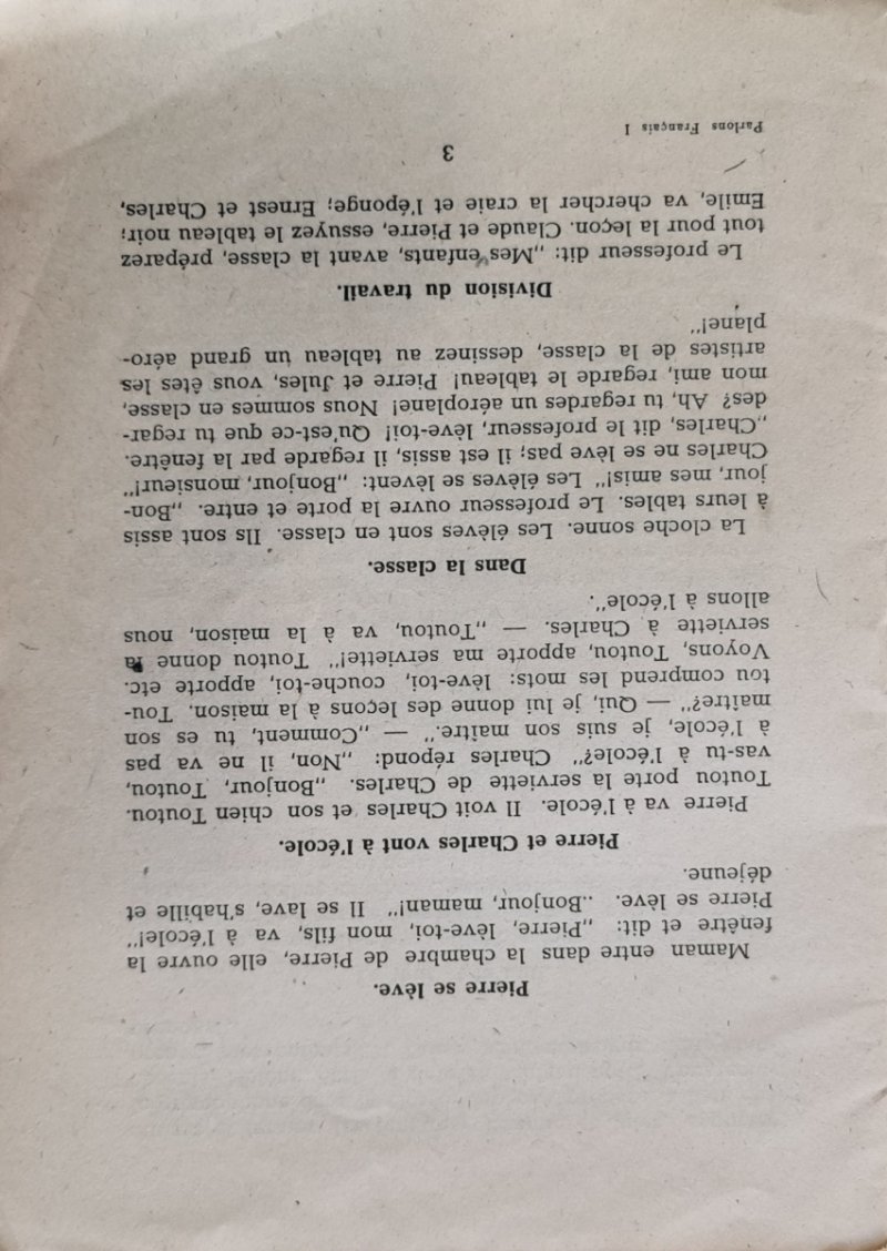 PARLONS FRANCAIS. WYCIĄG Z PODRĘCZNIKA DO NAUKI JĘZYKA FRANCUSKIEGO DLA I-SZEJ KLASY GIMNAZJALNEJ