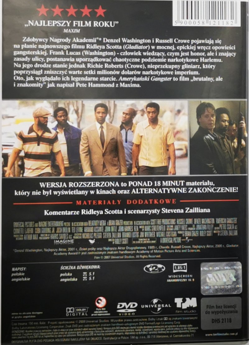 DVD. AMERICAN GANGSTER